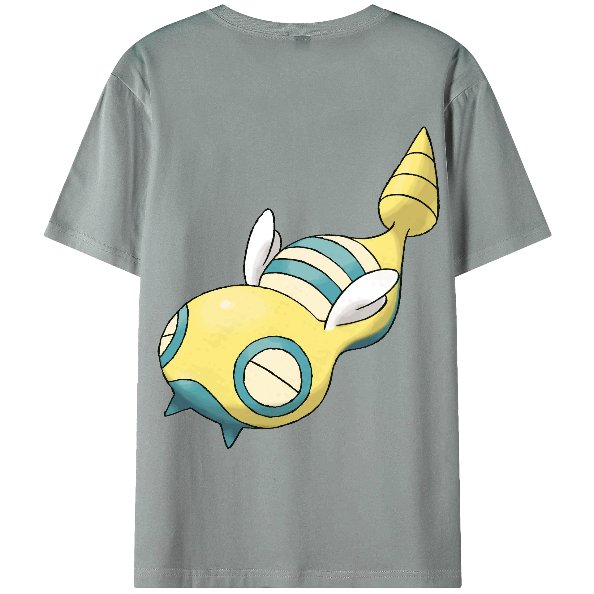 （画像用） ポケットモンスター Pokémon 綿100％ メンズ半袖Tシャツ（バックプリント） 通気性